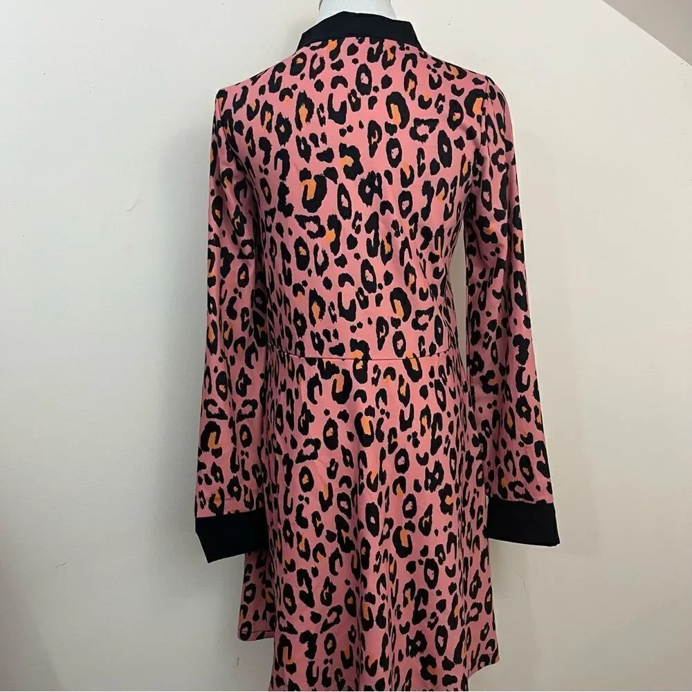 Laroque Mod Style Cheetah Print Shift Dress S - Picture 5 of 7